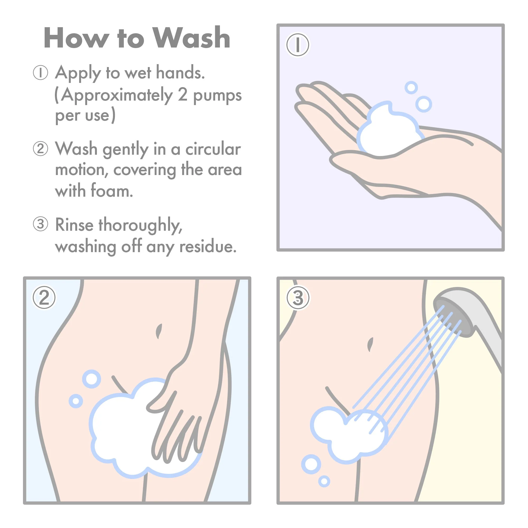iroha INTIMATE WASH [FOAM TYPE] Damask Rose and Geranium - Image 3