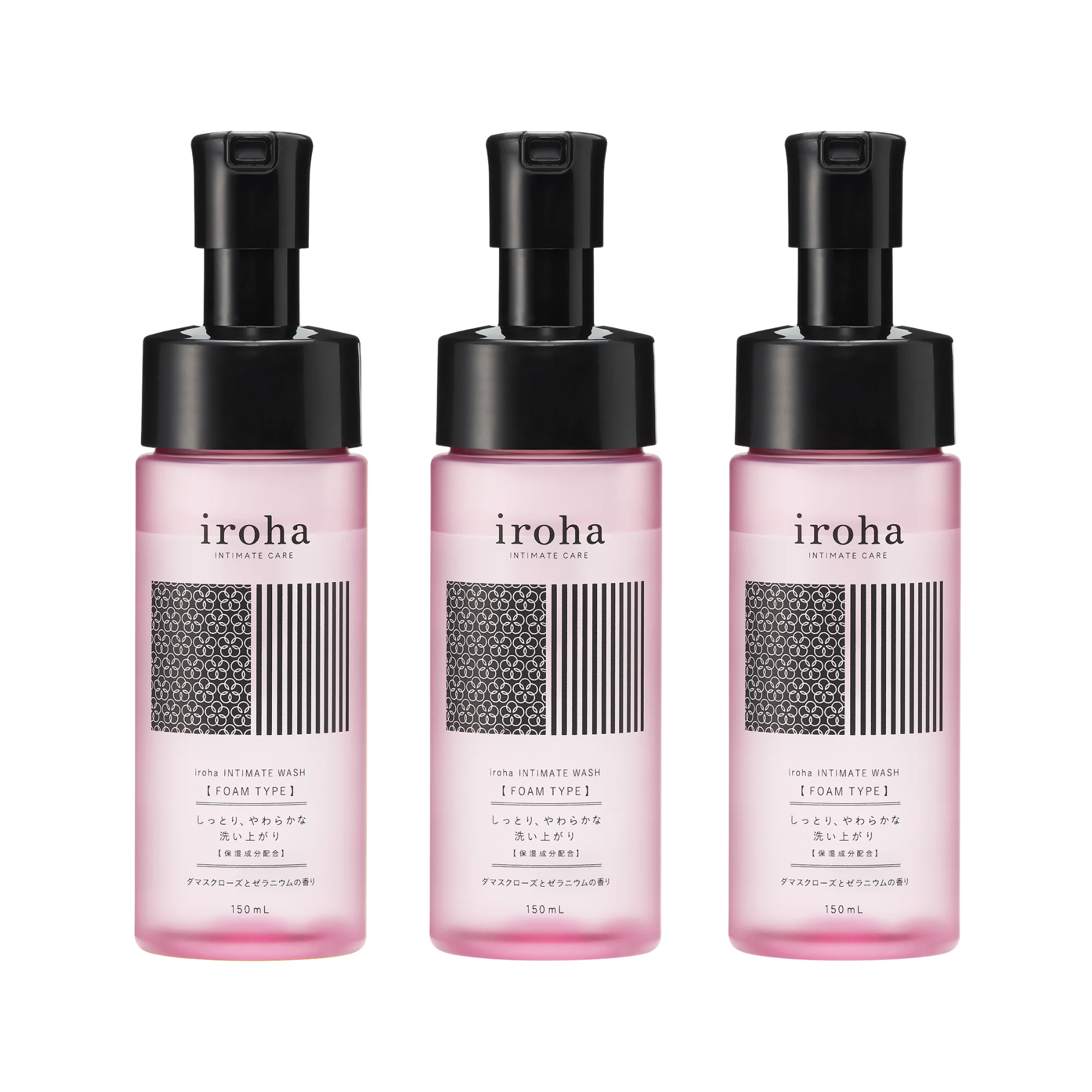 iroha INTIMATE WASH [FOAM TYPE] Damask Rose and Geranium - Image 7