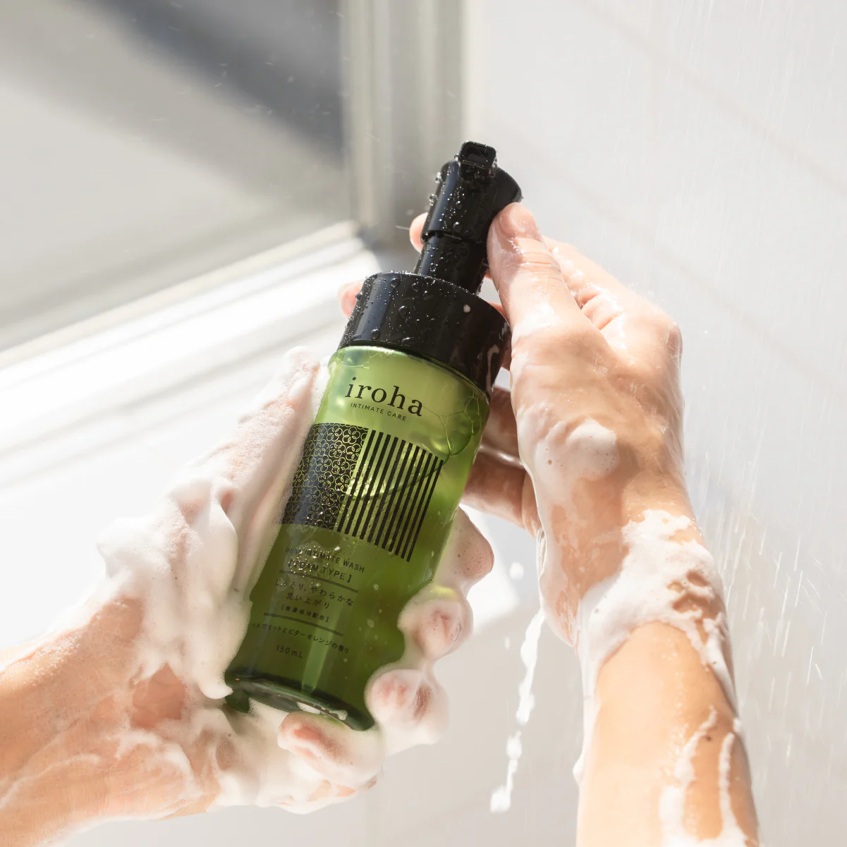 iroha INTIMATE WASH [FOAM TYPE] Damask Rose and Geranium - Image 8