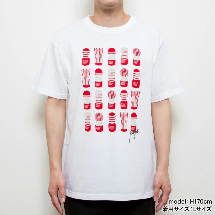 TENGA 20 CUPS T-Shirt [White] - Image 3