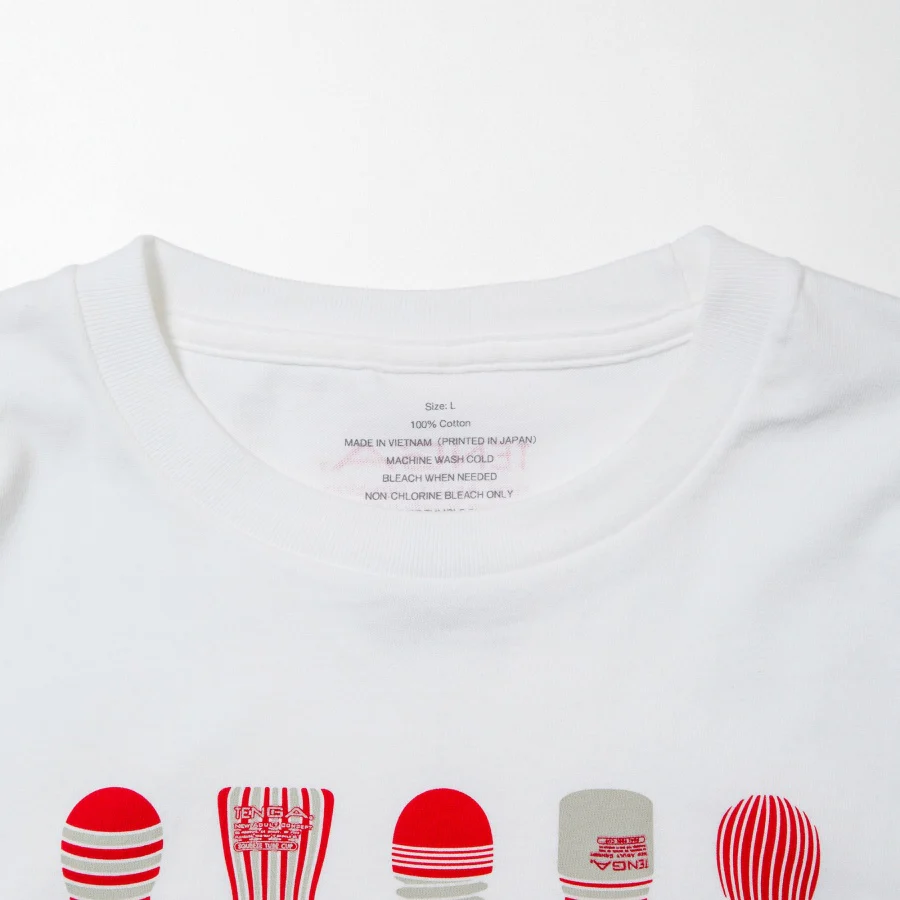 TENGA 20 CUPS T-Shirt [White] - Image 5