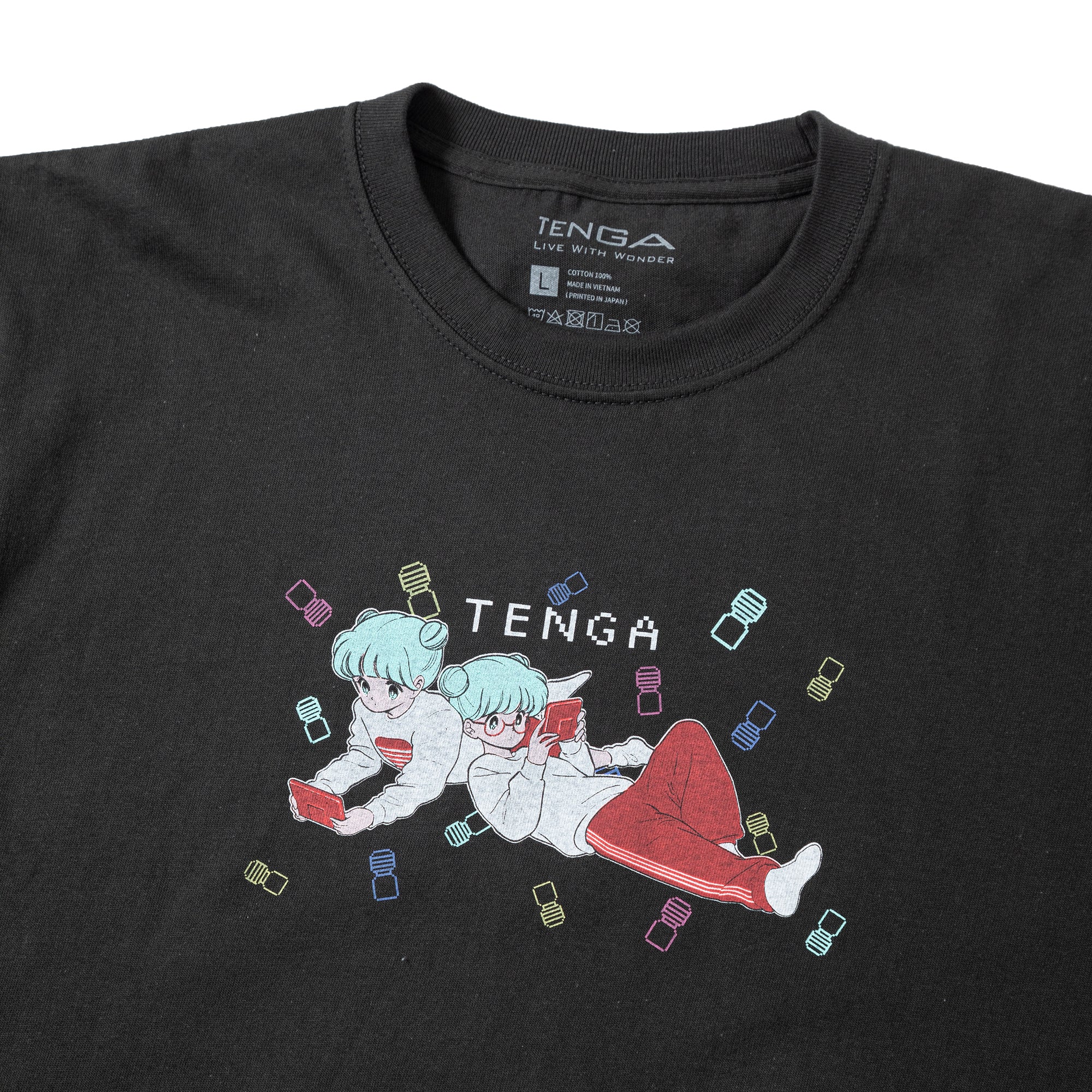 TENGA x Bob a.k.a En-Chan PLAY GAME 02 T-Shirt Smoky - Image 3